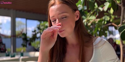 POV : Control MULTIORGASMS on a Date - Remote Sex Toy in a Public Place - ArinaFox